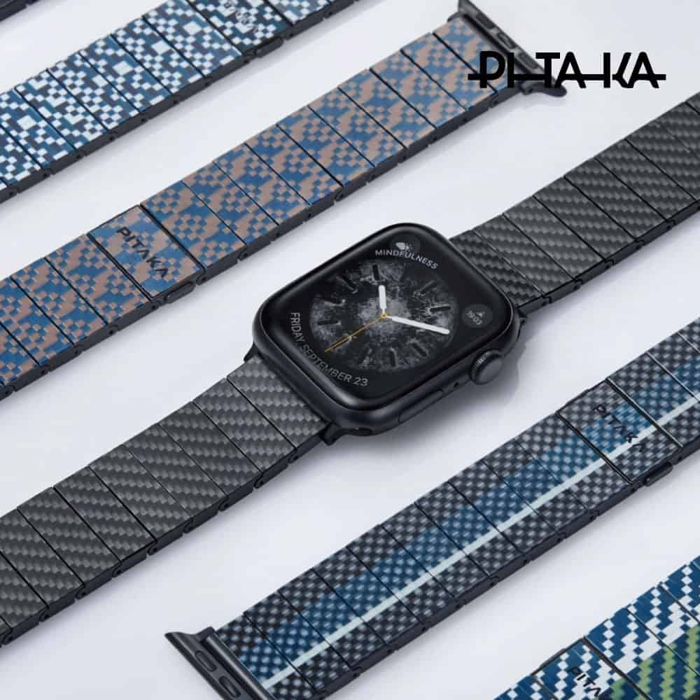 PITAKA Apple Watch 全尺寸碳纖維錶帶